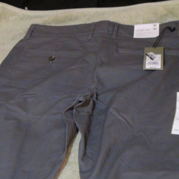 Goodfellow & Co The Every Wear Stretch Gray Straight Chino Pants Men Size 32 X32 - Picture 12 of 12